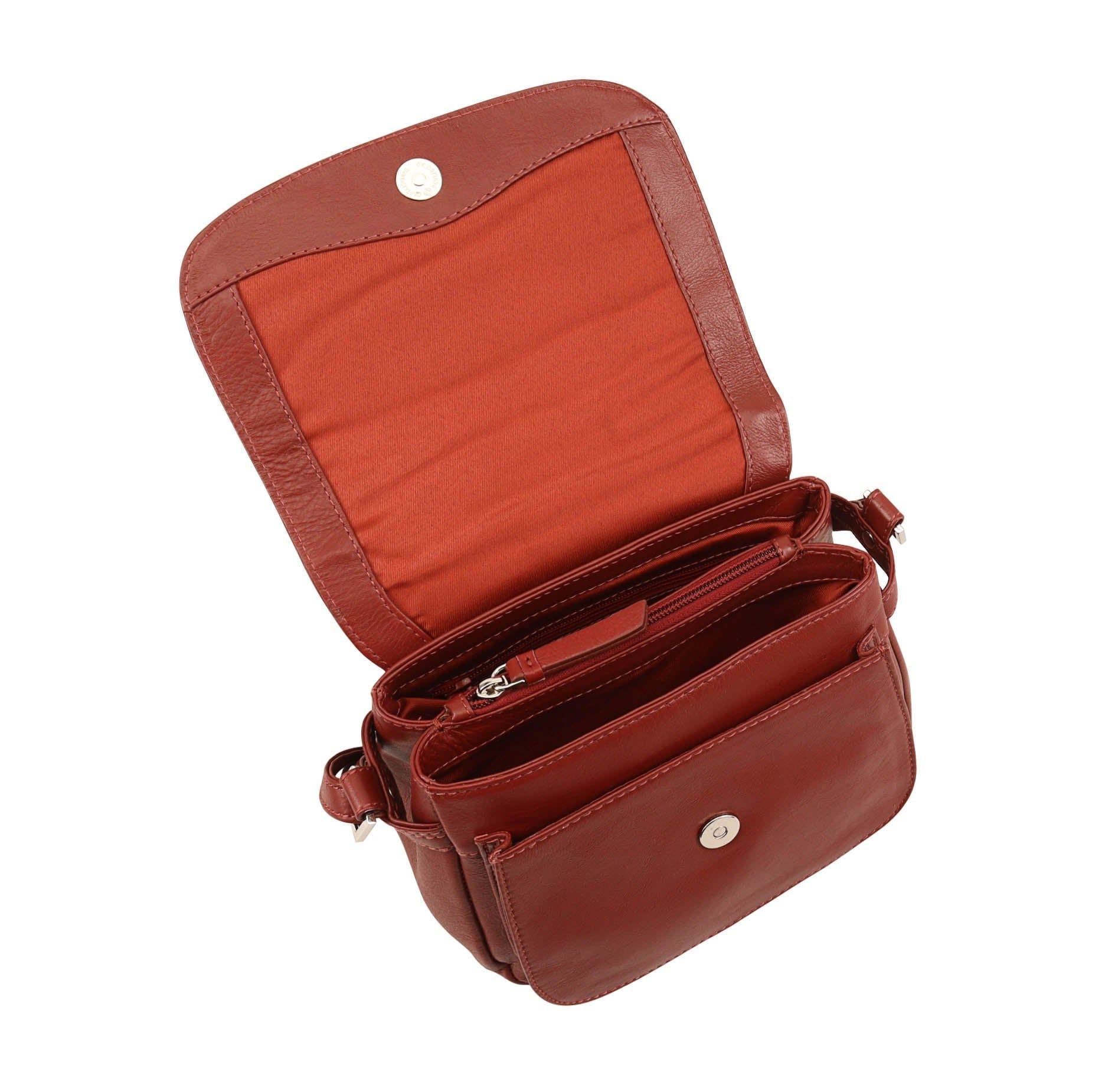 Dents Dents Women's Zinnia Leather CrossBody Bag in Terracotta - 4
