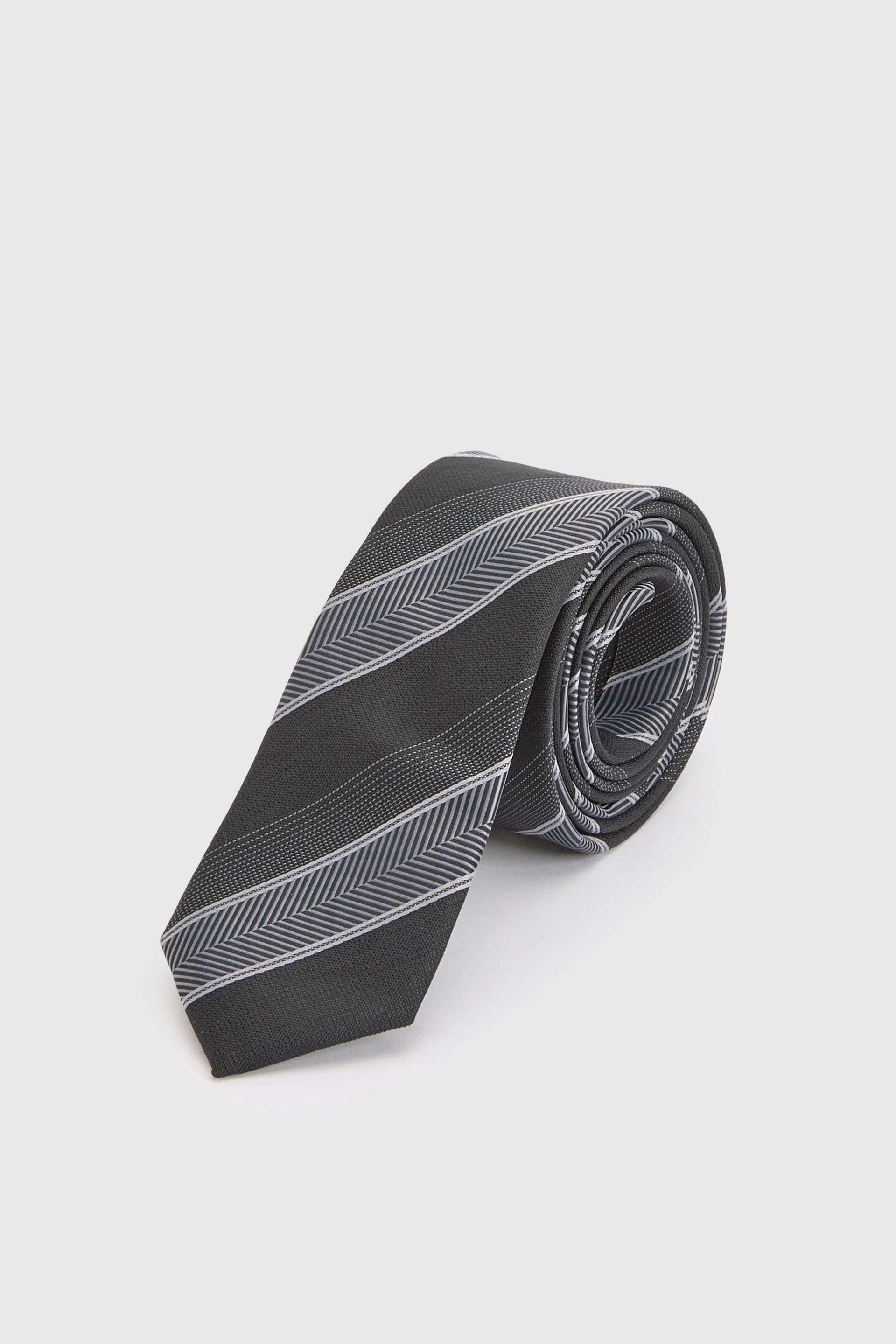 Burton Burton Men's Black Multi Stripe Tie