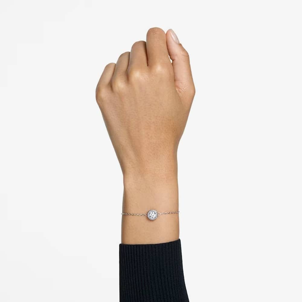 Swarovski Swarovski Women's Constella Round Halo Toggle Bracelet 5636266 in Silver - 4