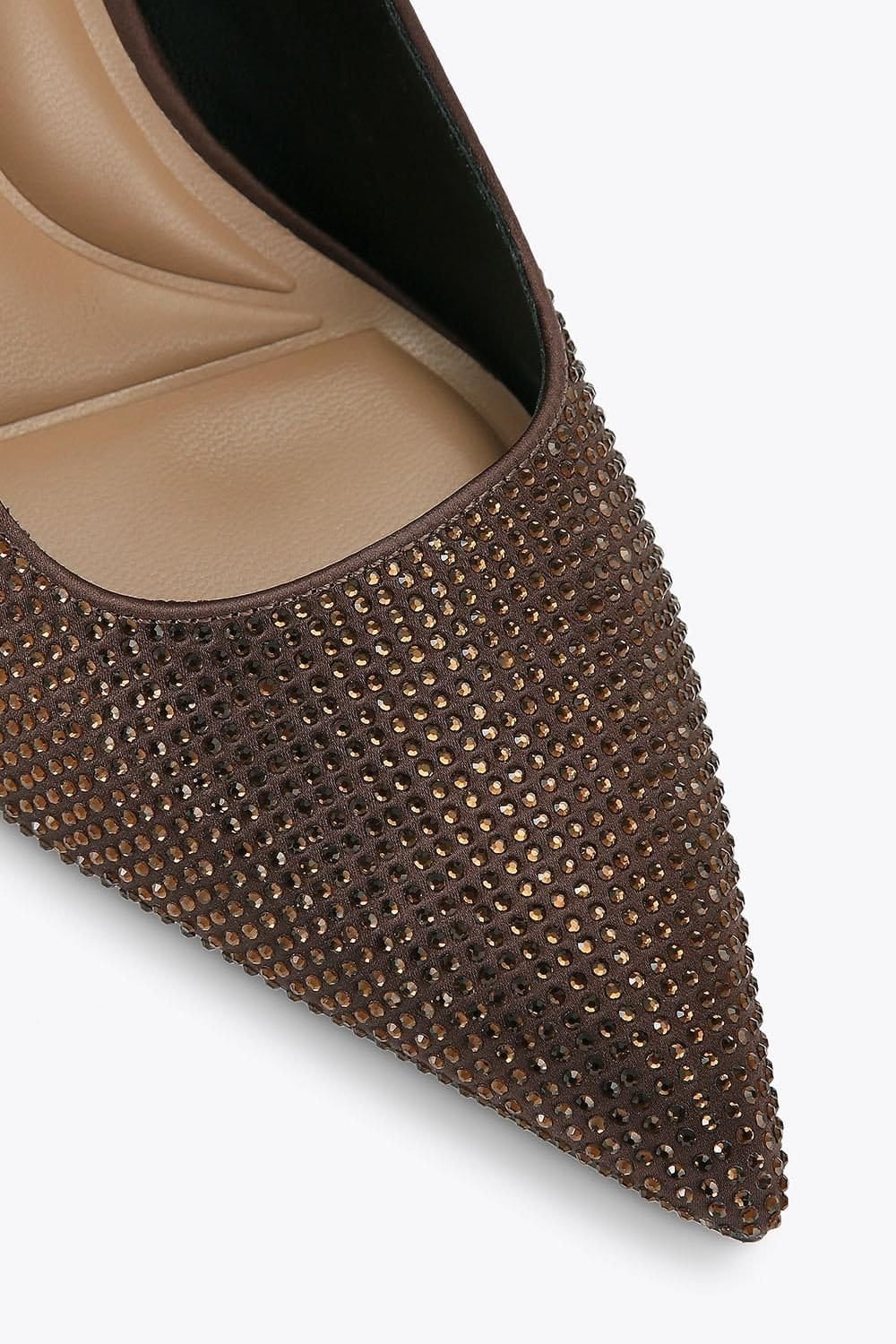 Carvela Carvela Women's 'Corletta Sling Jewel' Fabric Heels in Brown - 4