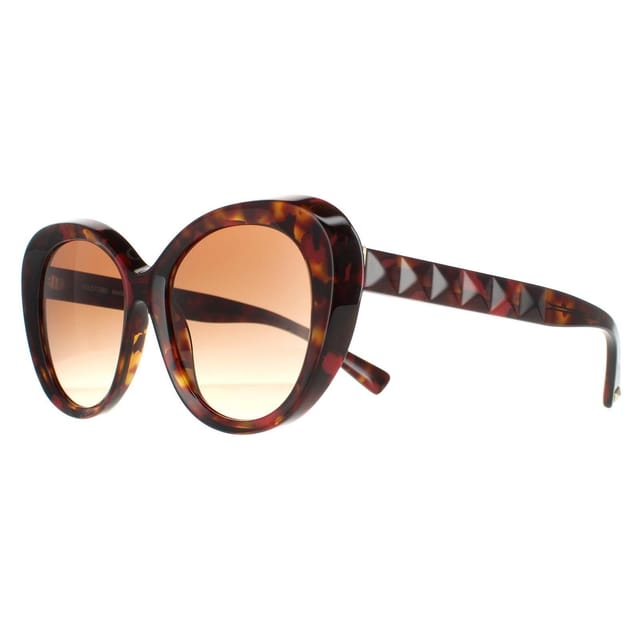 Valentino Valentino Women's Fashion Red Havana Brown Gradient VA4113 Sunglasses - 2