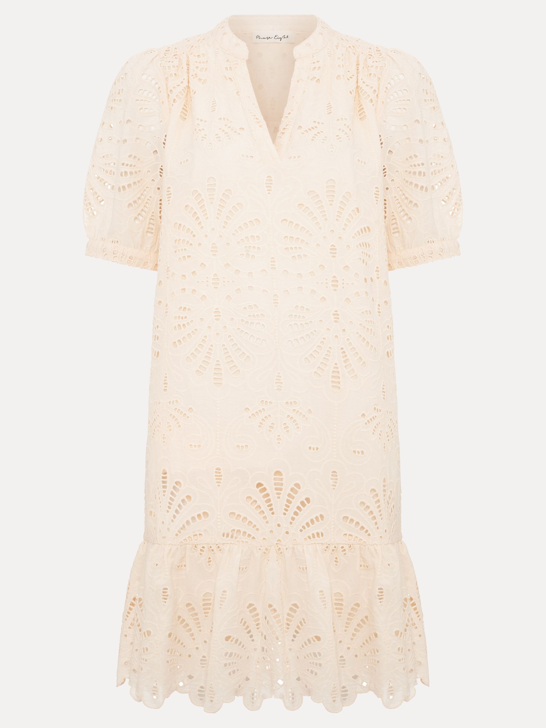 Phase Eight Phase Eight Women's Liliana Embroidered Mini Dress in Lemon - 2