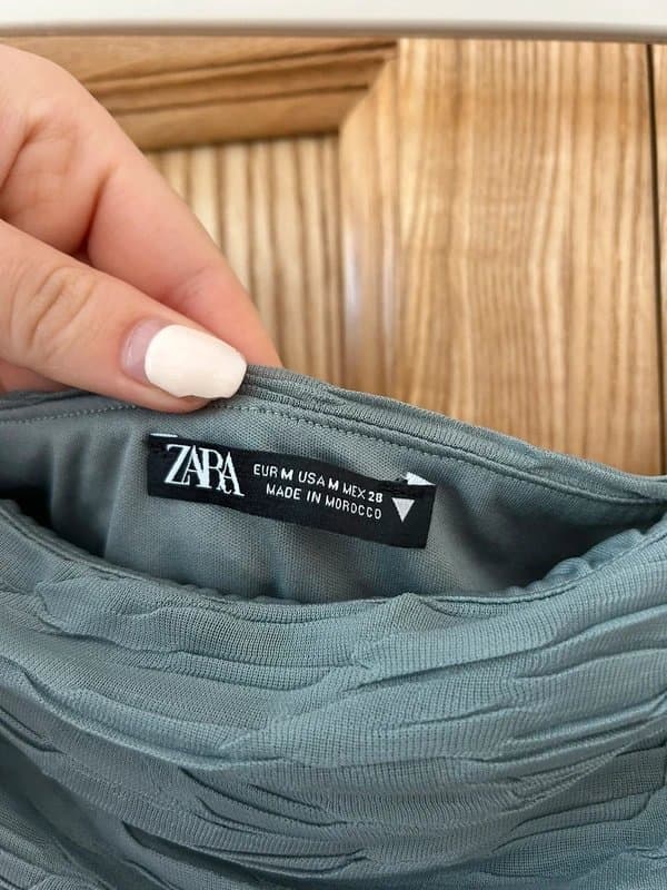 Zara Zara turquoise teal Summer beach festival bandeau top