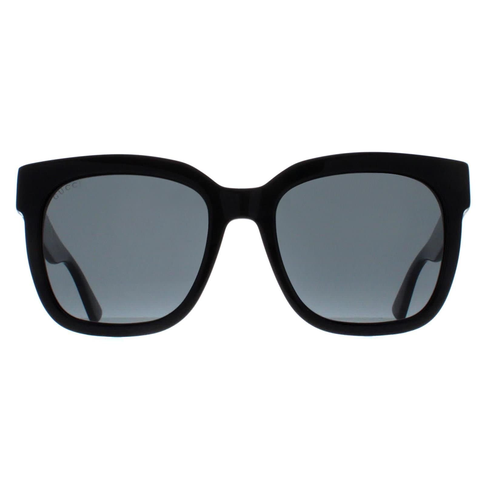 Gucci Gucci Women's Square Black Grey GG0034SN