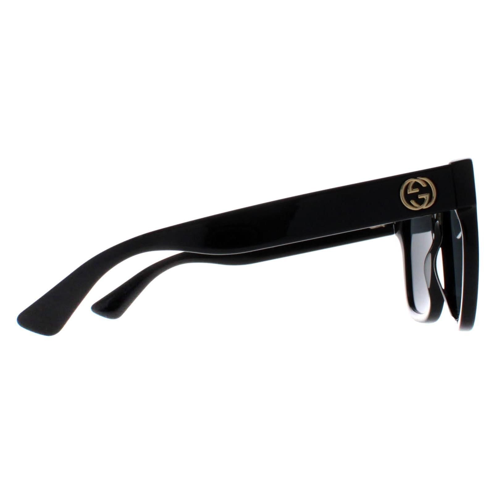 Gucci Gucci Women's Square Black Grey GG0034SN - 4