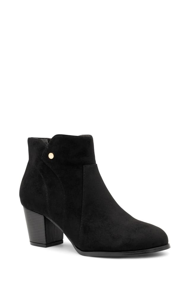 Paradox London Paradox London Women's 'Anya' Mid Block Heel Ankle Boot in Black - 2
