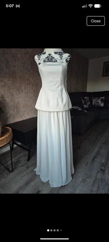 ASOS Beautiful Ivory wedding set / hen do, corset and scarf
