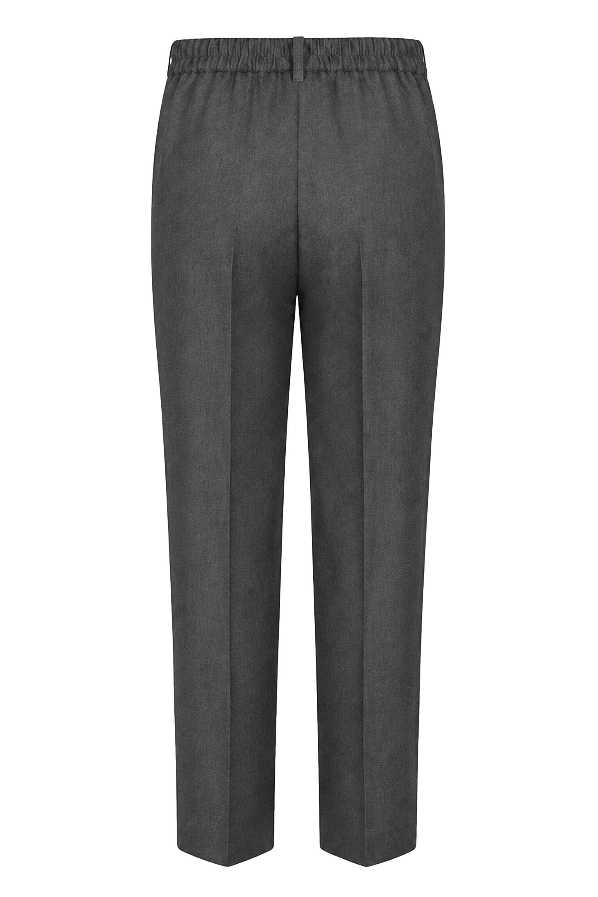 David Luke David Luke Men's Regular Fit School Trousers in Grey