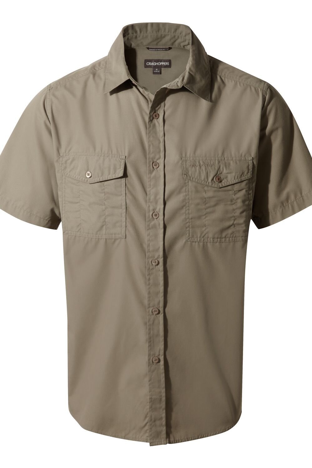 Craghoppers Craghoppers Men's NosiDefense Cotton-Blend 'Kiwi' Short Sleeve Shirt in Bottle Green - 2