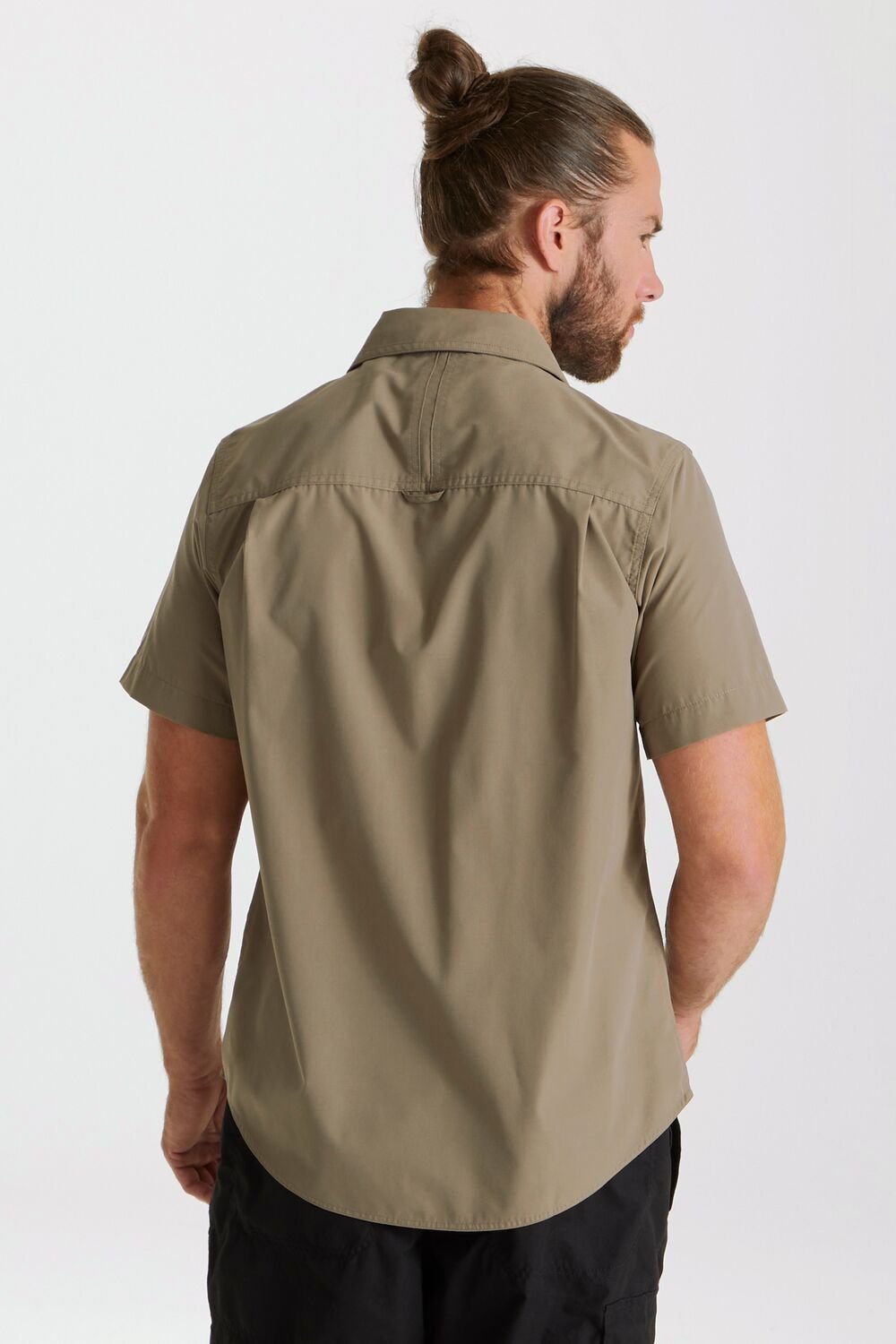 Craghoppers Craghoppers Men's NosiDefense Cotton-Blend 'Kiwi' Short Sleeve Shirt in Bottle Green - 4