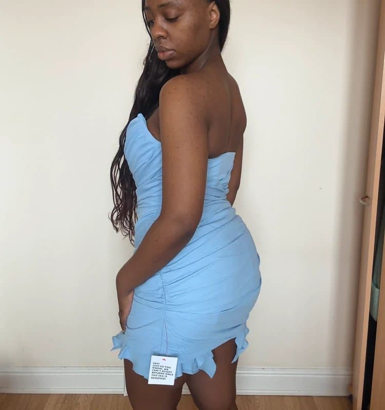 ASOS Design ASOS Design corset ruched bandeau dress Size 10