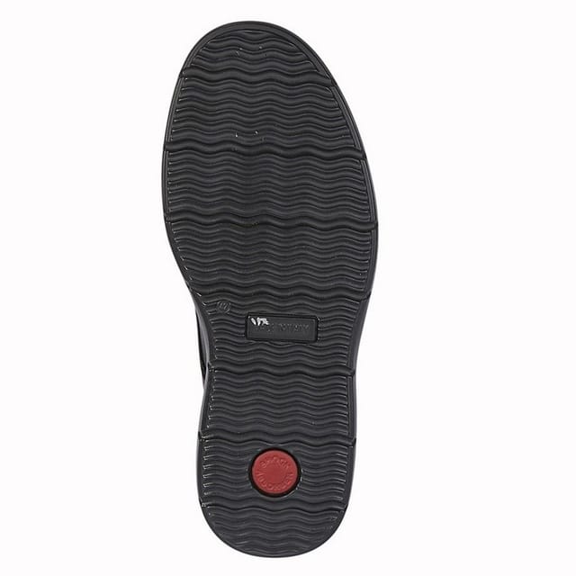 IMAC IMAC Men's Leather Extra Wide Casual Shoes in Black - 2
