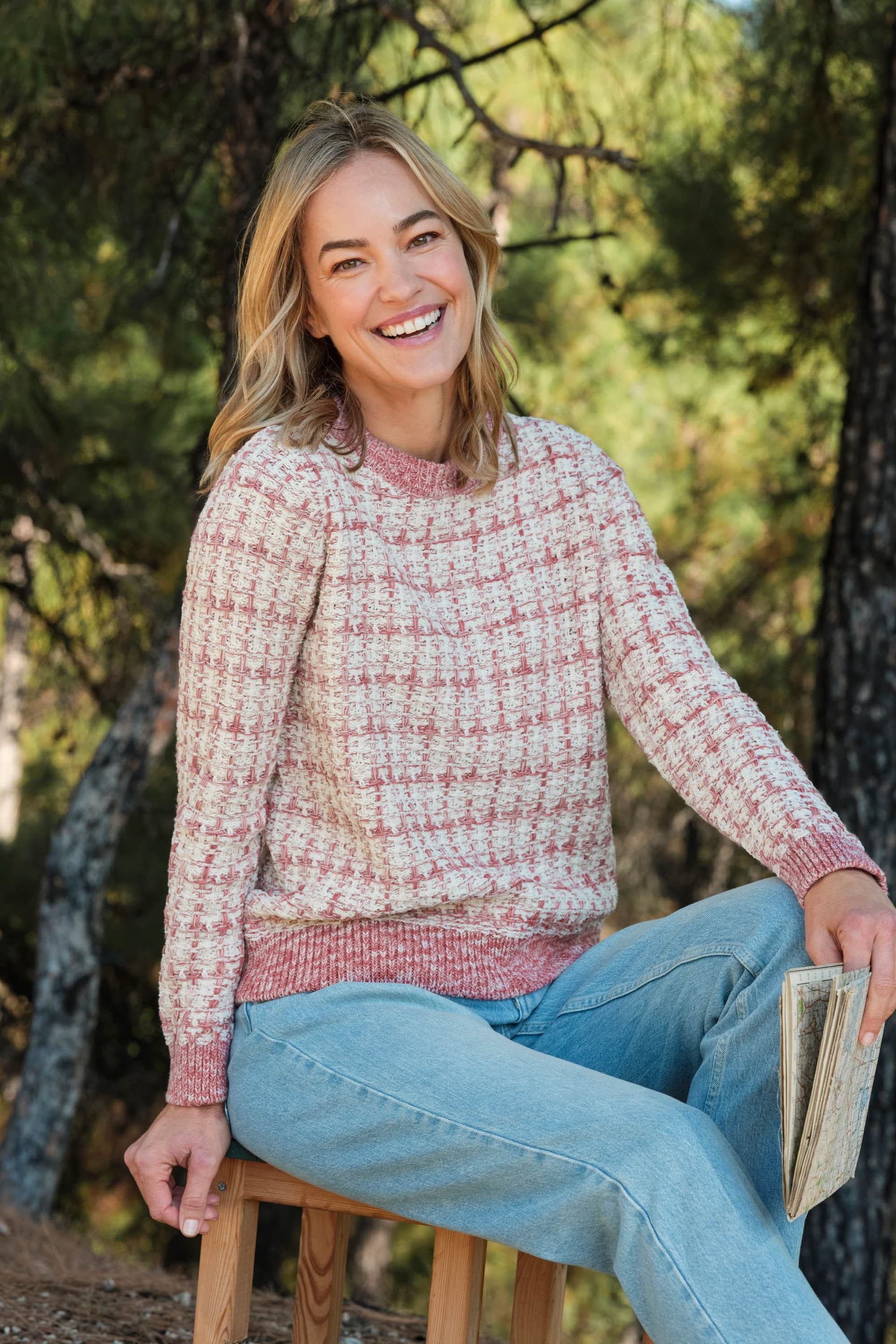 WoolOvers WoolOvers Women's Basket Weave Jumper