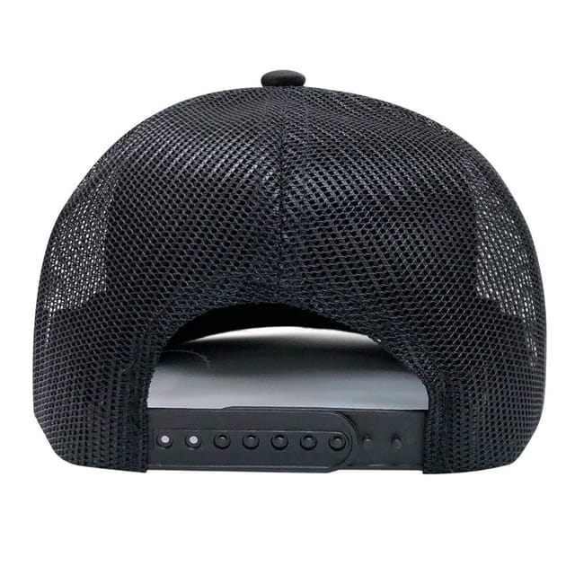 Classic Classic Men's Plain Trucker Cap in Black - 3