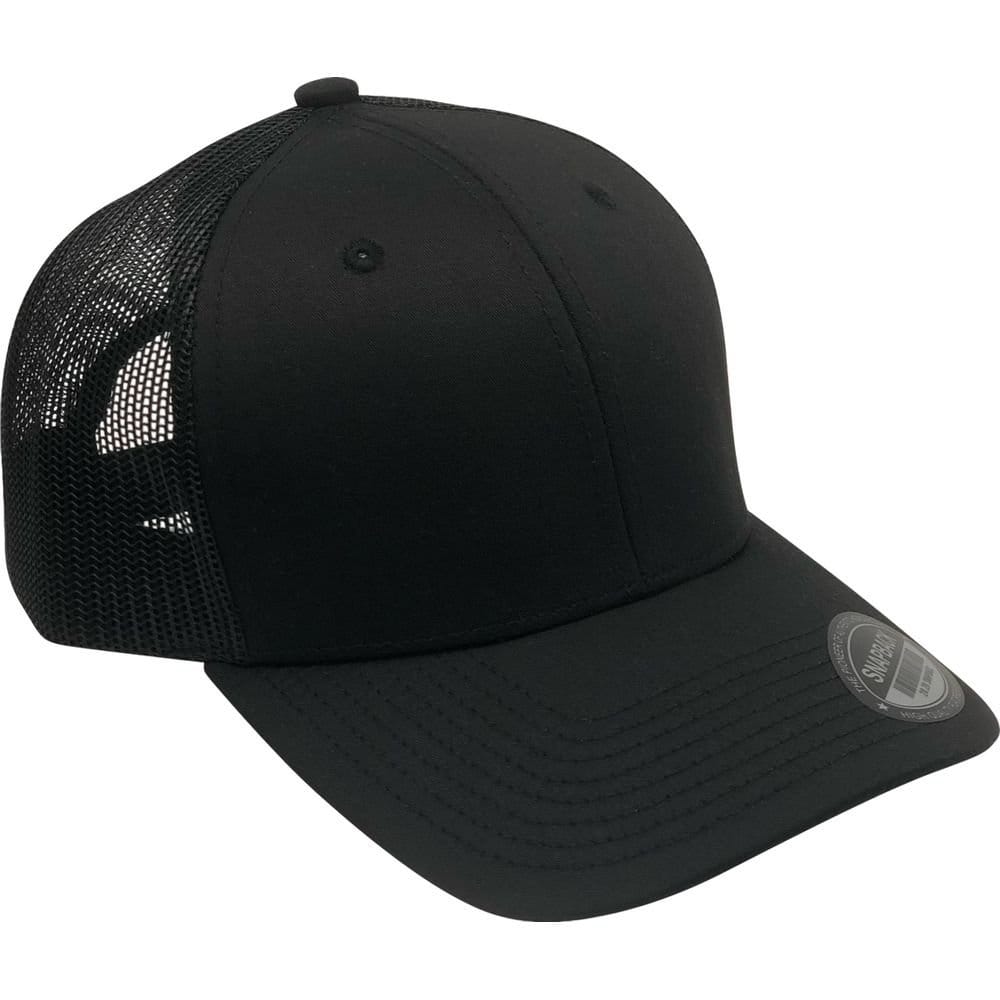 Classic Classic Men's Plain Trucker Cap in Black - 4