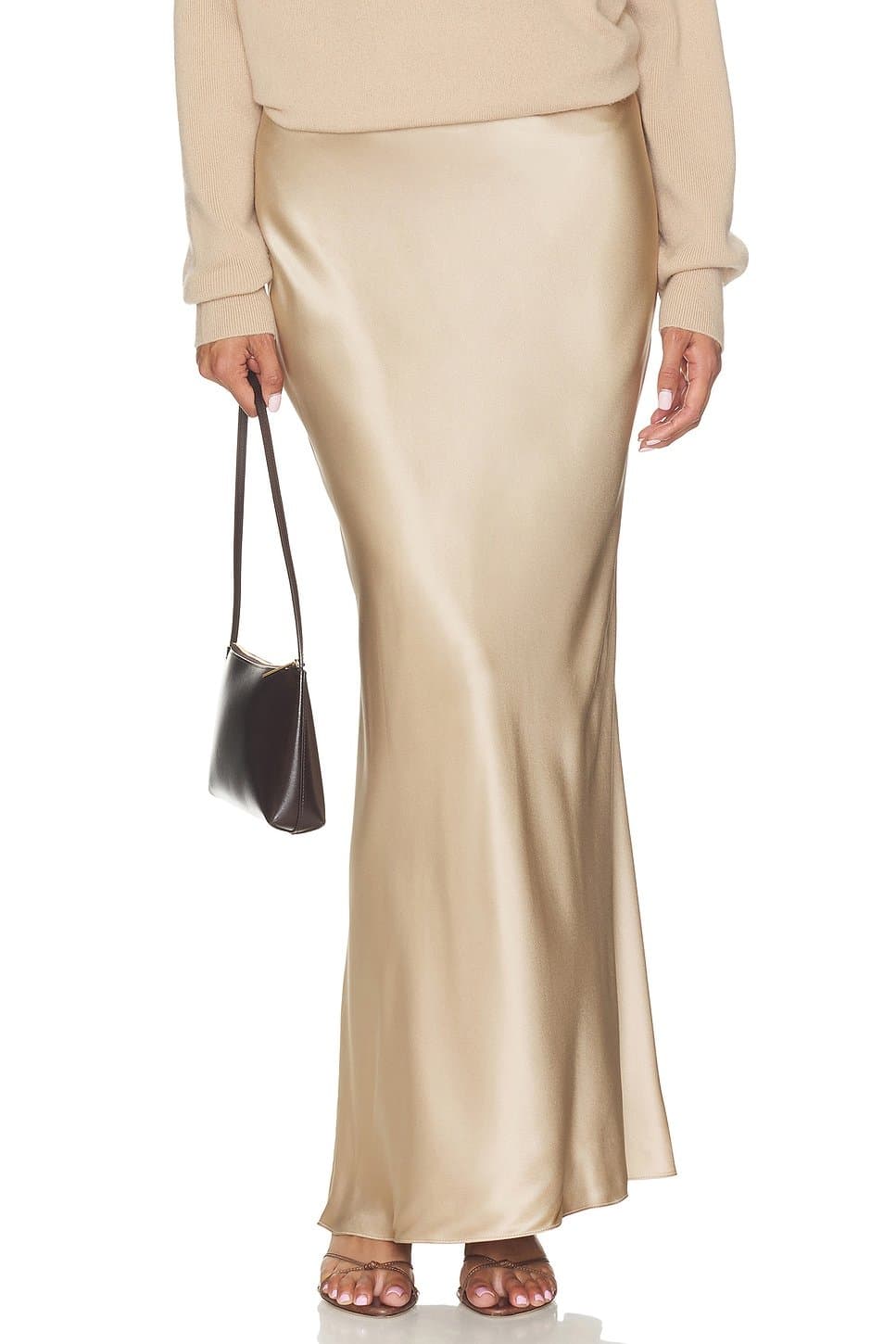 revolve Bias Maxi Skirt