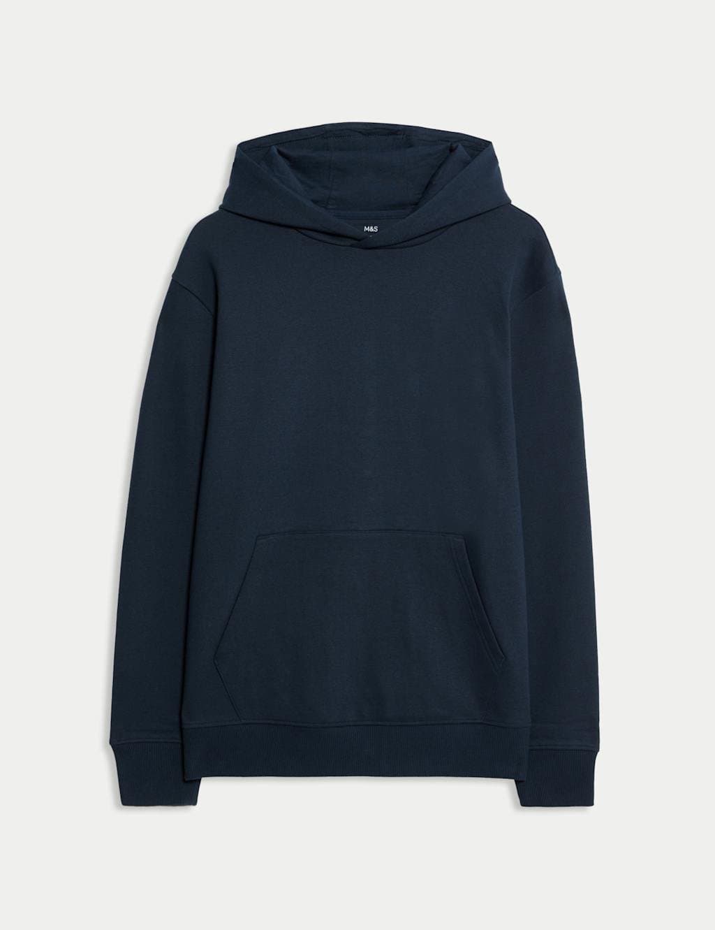 Marks & Spencer M&S Cotton Rich Hoodie Navy