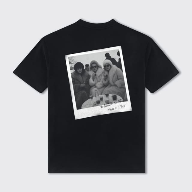 Walker & Hunt Walker & Hunt Men's The Après Club Tee in Black - 2