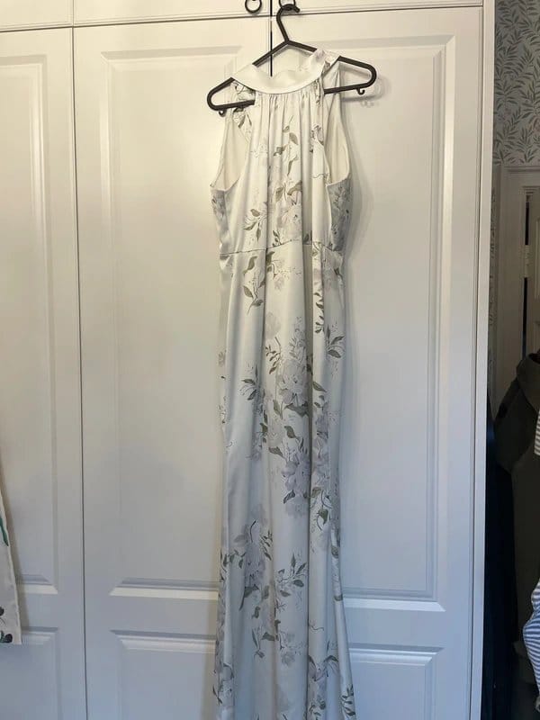 Coast Cream Floral Maxi Halter Dress