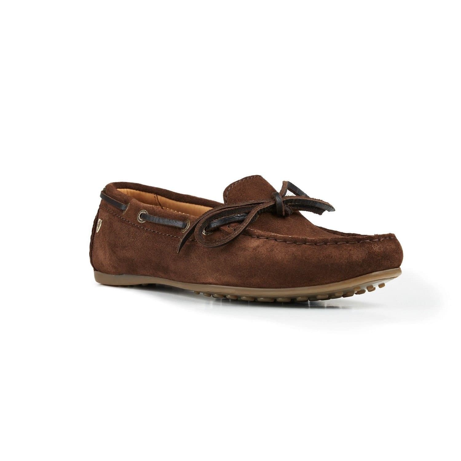 Moretta Moretta Women's Sofia Suede Moccasins in Brown