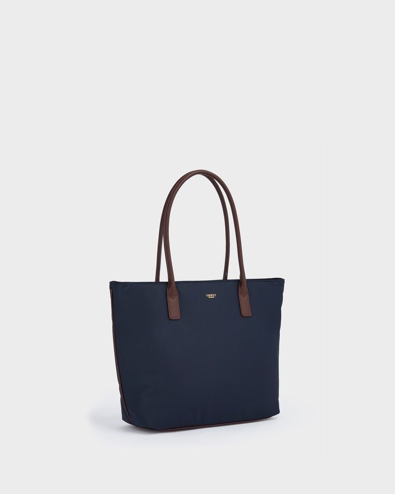OSPREY LONDON OSPREY LONDON Women's The Voyage Nylon Tote Bag in Navy - 3