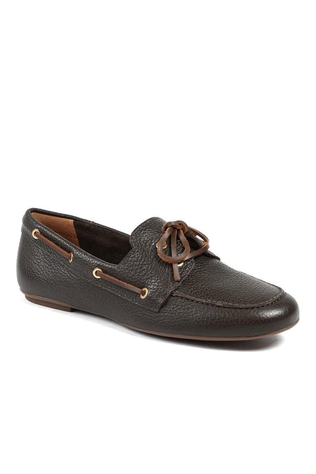 Jones Bootmaker Jones Bootmaker Women's Perissa Leather Loafers in Brown - 2