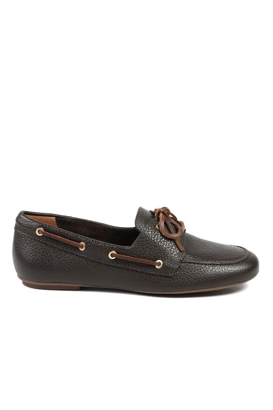 Jones Bootmaker Jones Bootmaker Women's Perissa Leather Loafers in Brown - 4