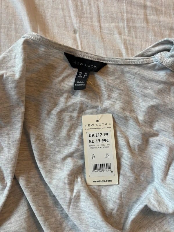 New Look Grey Bodysuit - 1