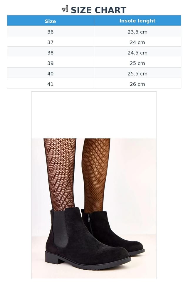 Love Lace Love Lace Women's Stylish Ankle Boots Faux Suede Comfort Low Heel Elastic Zipper in Black - 3
