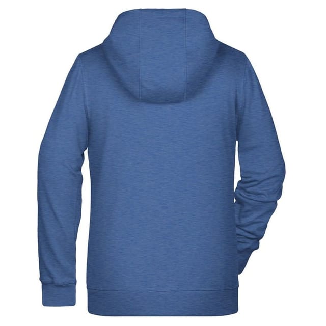 James and Nicholson James and Nicholson Women's Full Zip Hoodie in Mid Blue - 2