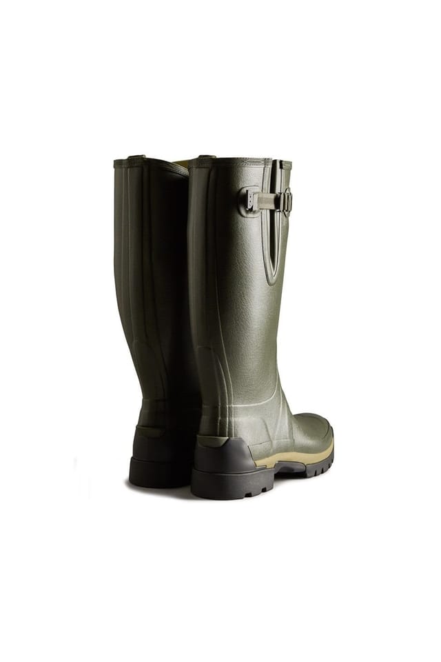 Hunter Hunter Men's 'Balmoral Adjustable' Wellington Boots in Dark Olive - 2