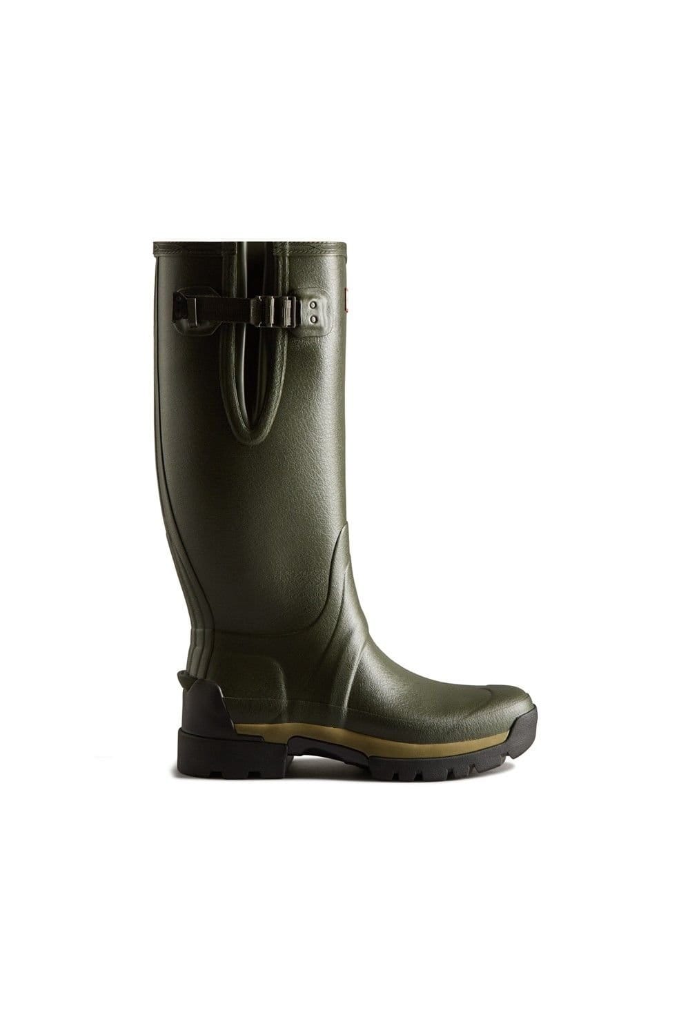 Hunter Hunter Men's 'Balmoral Adjustable' Wellington Boots in Dark Olive - 4