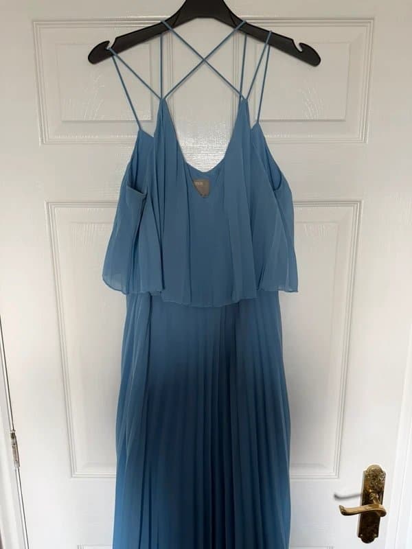ASOS ASOS Pale Blue Chiffon Dress