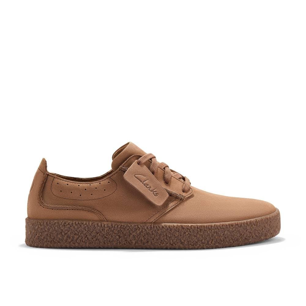 Clarks Clarks Men's Streethill Lace Tan Trainers, Lace Up in Brown