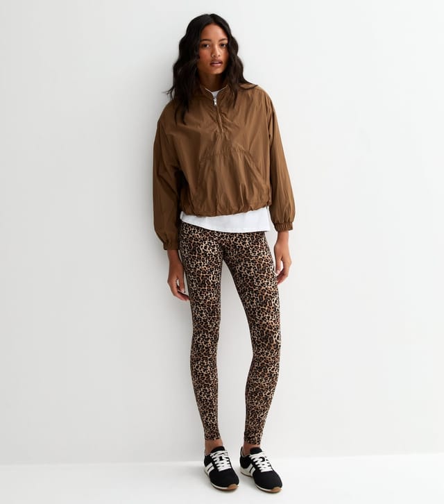 New Look Women's Brown Leopard Print High Waist Leggings New Look - 3