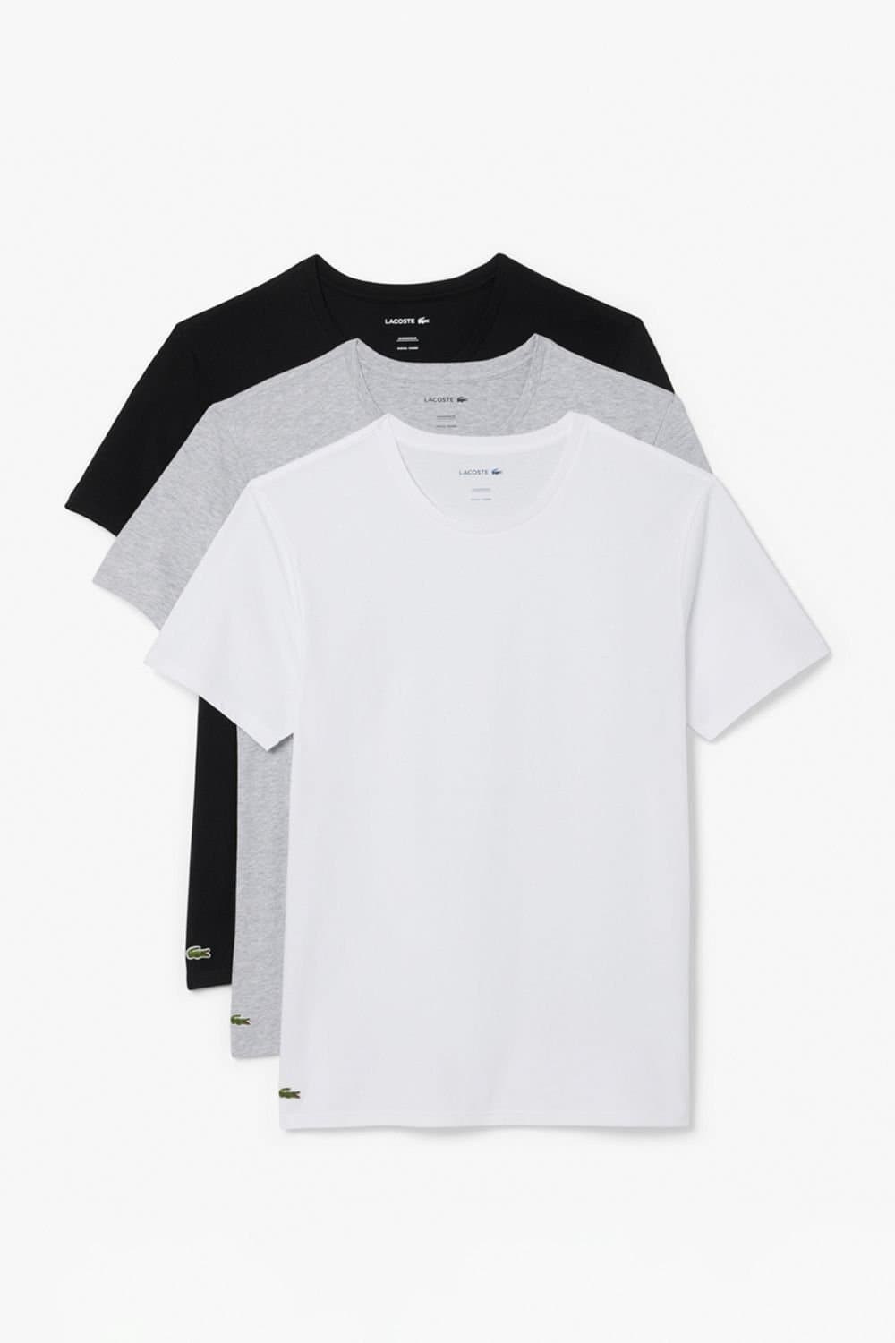 Lacoste Lacoste Men's T-Shirt Multi Pack - Black, Grey, White