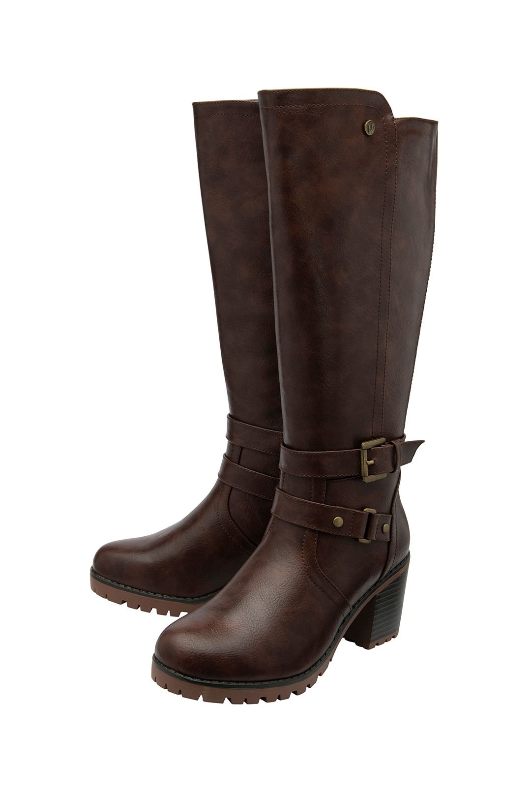 Lotus Lotus Women's 'Melina' Heeled Knee High Boots in Brown - 2