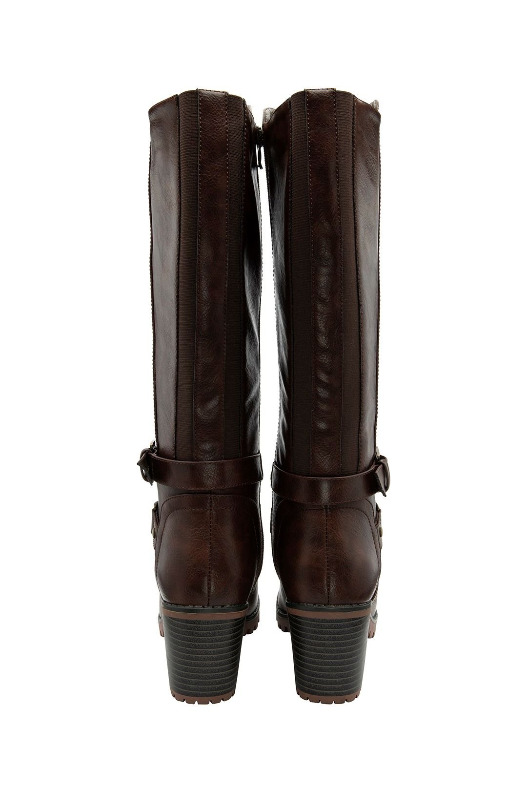 Lotus Lotus Women's 'Melina' Heeled Knee High Boots in Brown - 3