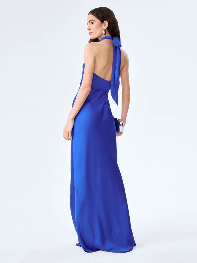 OMNES Arles Dress in Cobalt - 2
