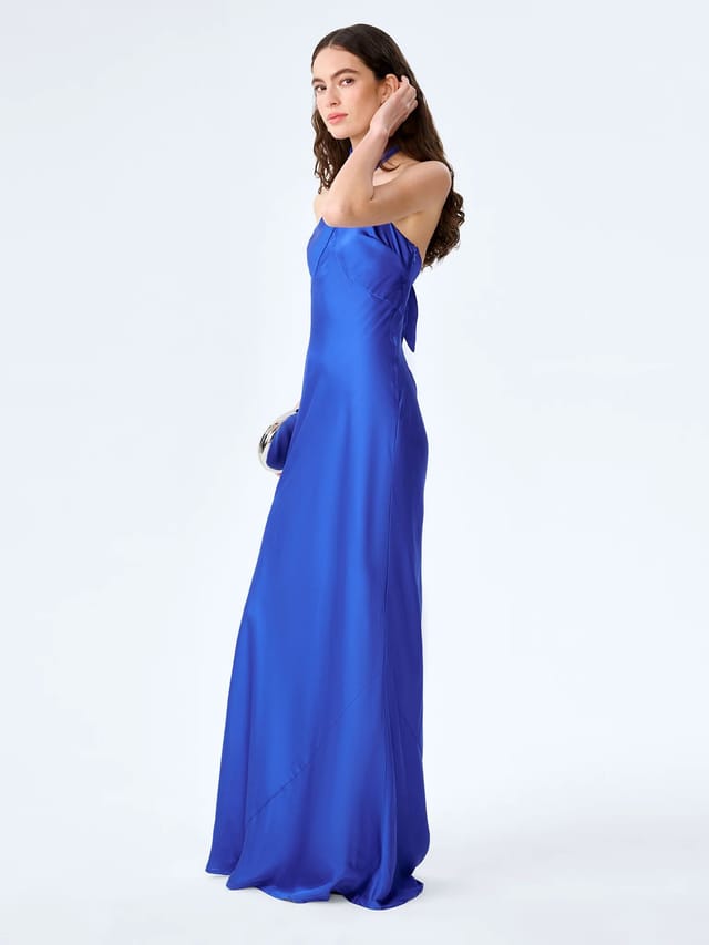 OMNES Arles Dress in Cobalt - 3