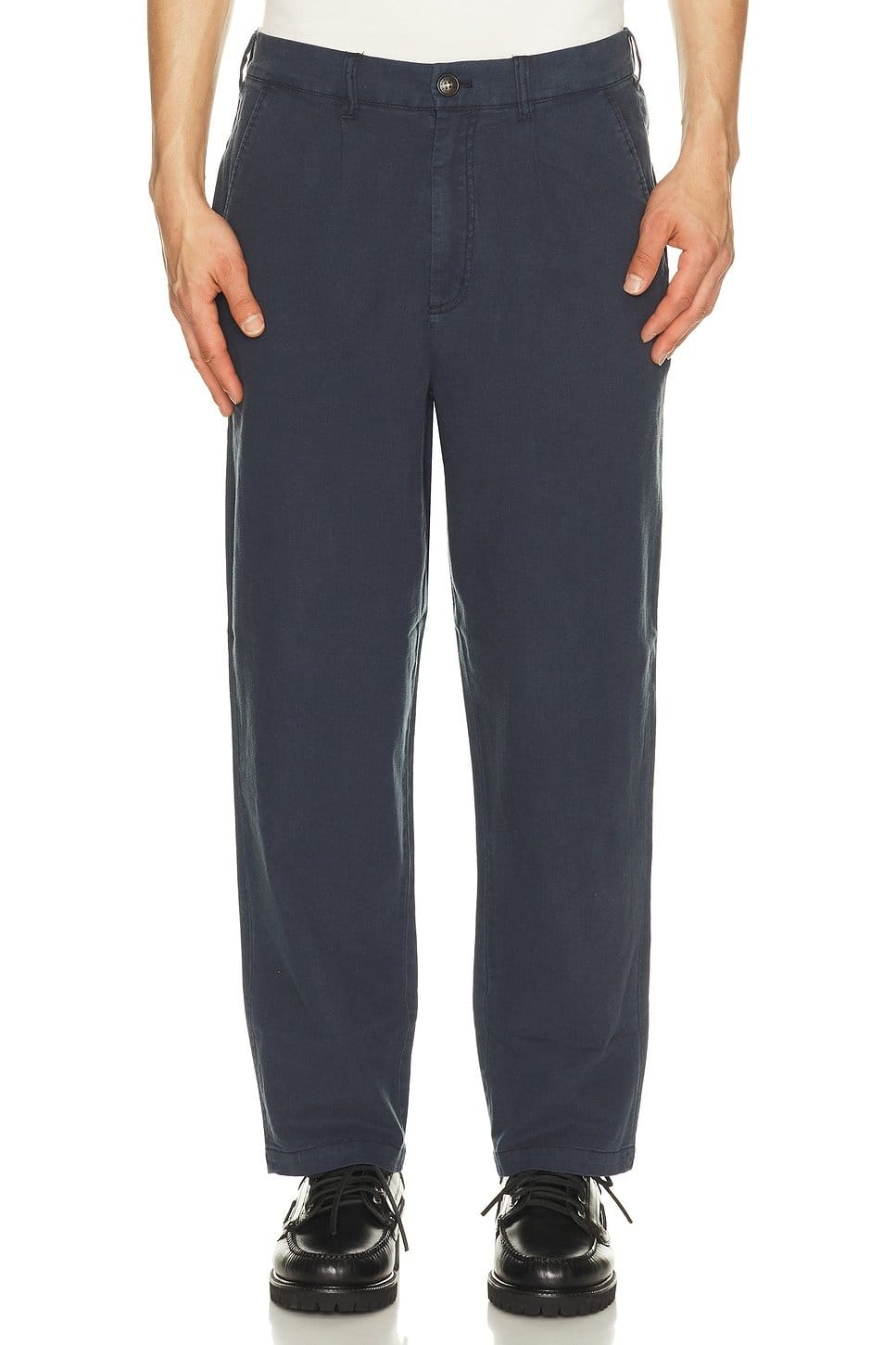 revolve Cotton Linen Relaxed Trousers - 1