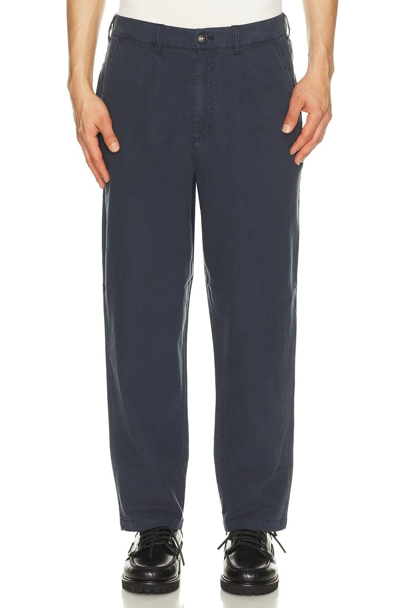 revolve Cotton Linen Relaxed Trousers - 1