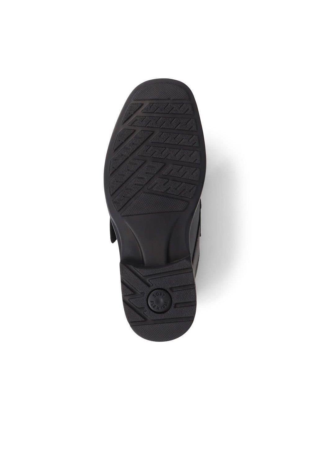 Pavers Pavers Men's Leather Touch-Fasten Shoes in Black - 4