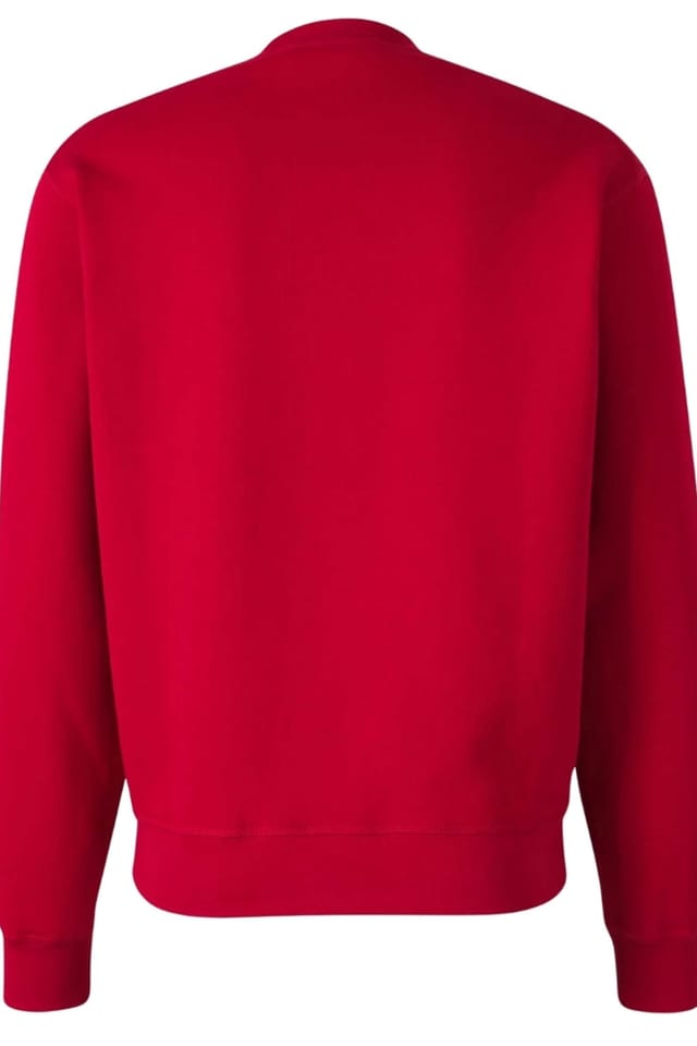 Dsquared2 Dsquared2 Men's Milano Long Sleeve Crew Neck Regular Fit Sweater in Red - 3