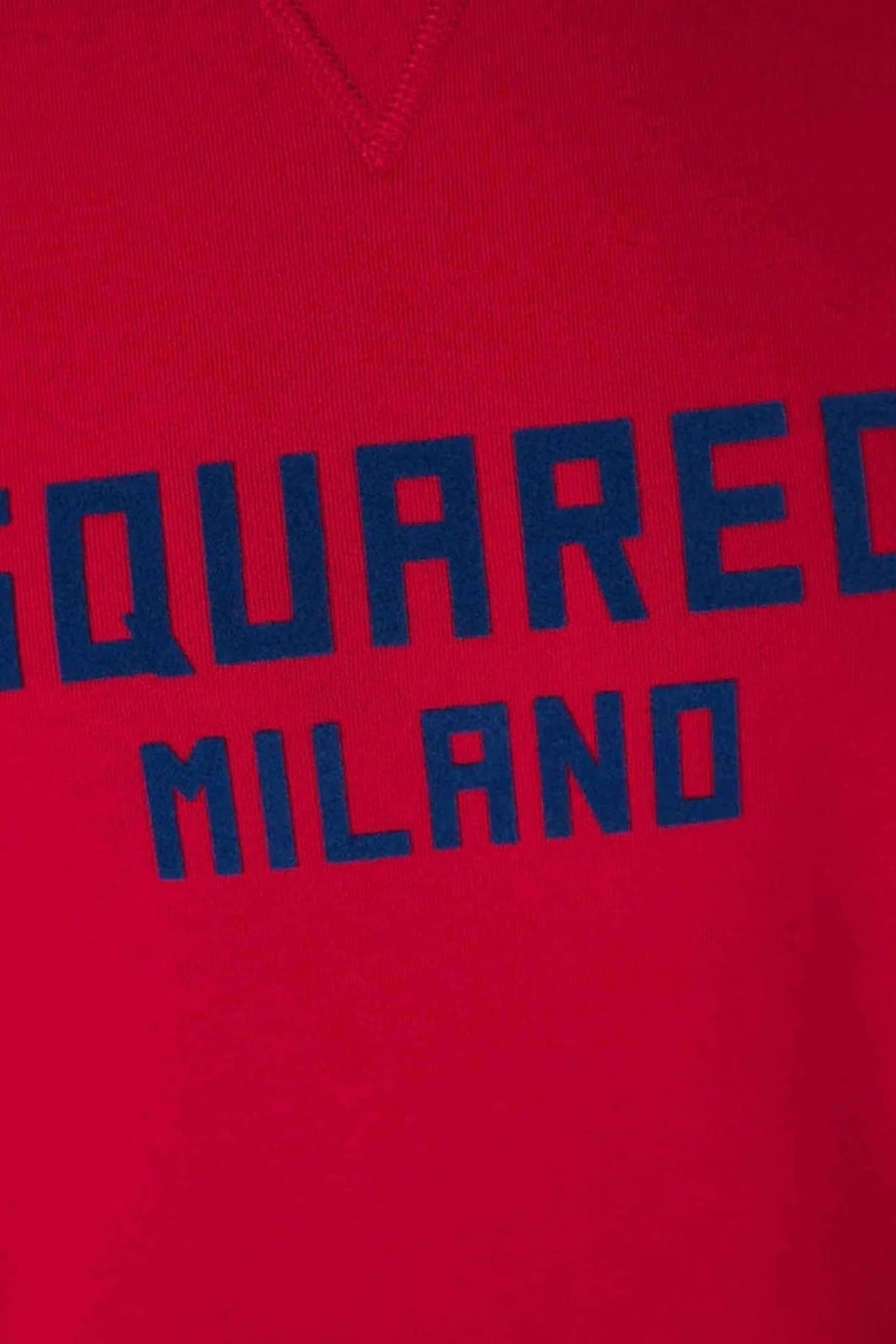 Dsquared2 Dsquared2 Men's Milano Long Sleeve Crew Neck Regular Fit Sweater in Red - 4