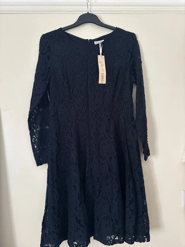 Kaliko Navy lace/crochet style dress