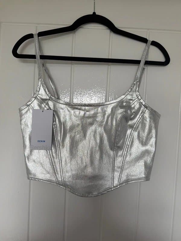 Bershka Bershka sliver corset top