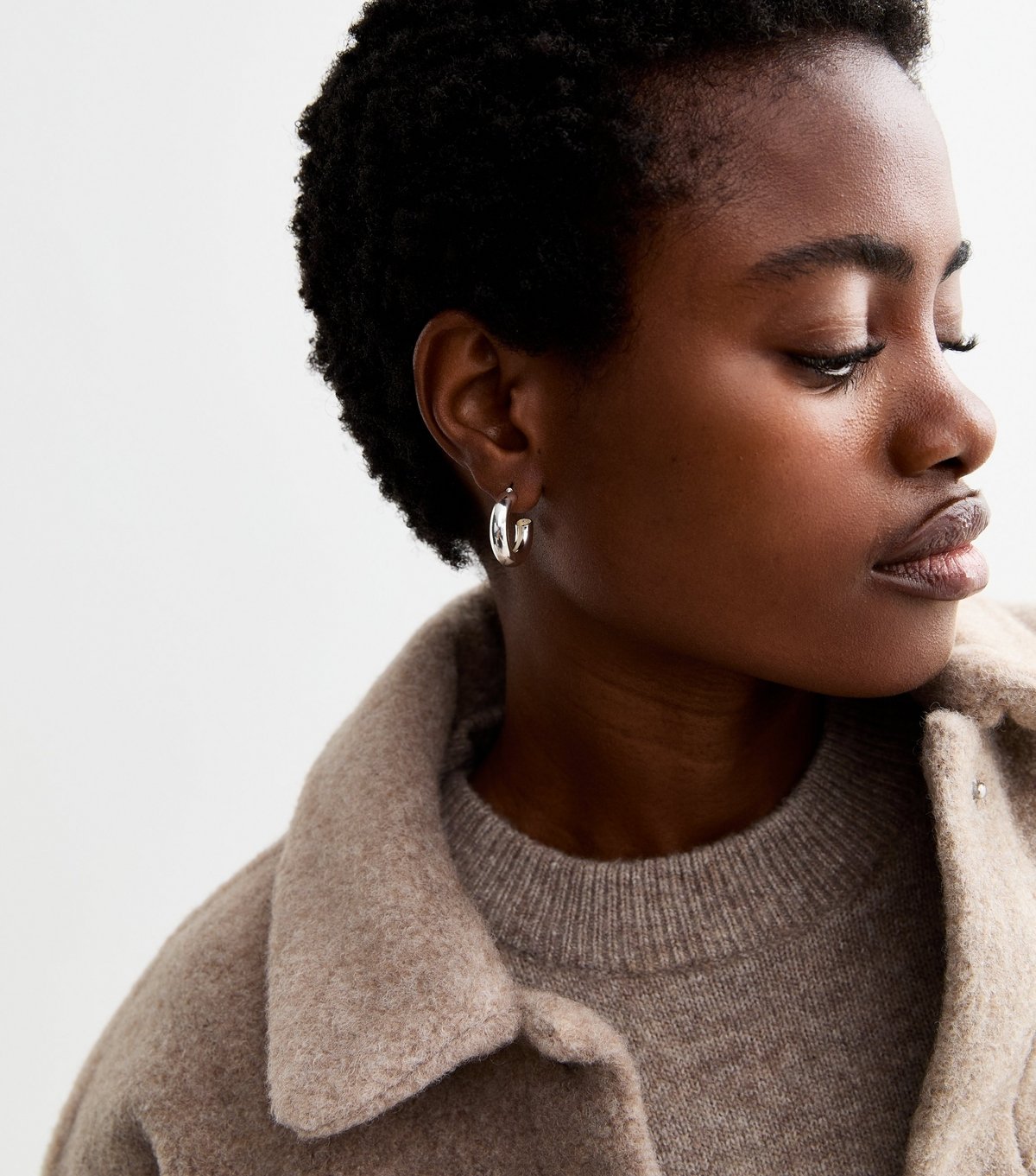 New Look Silver Plated Small Hoop Earrings New Look - 2