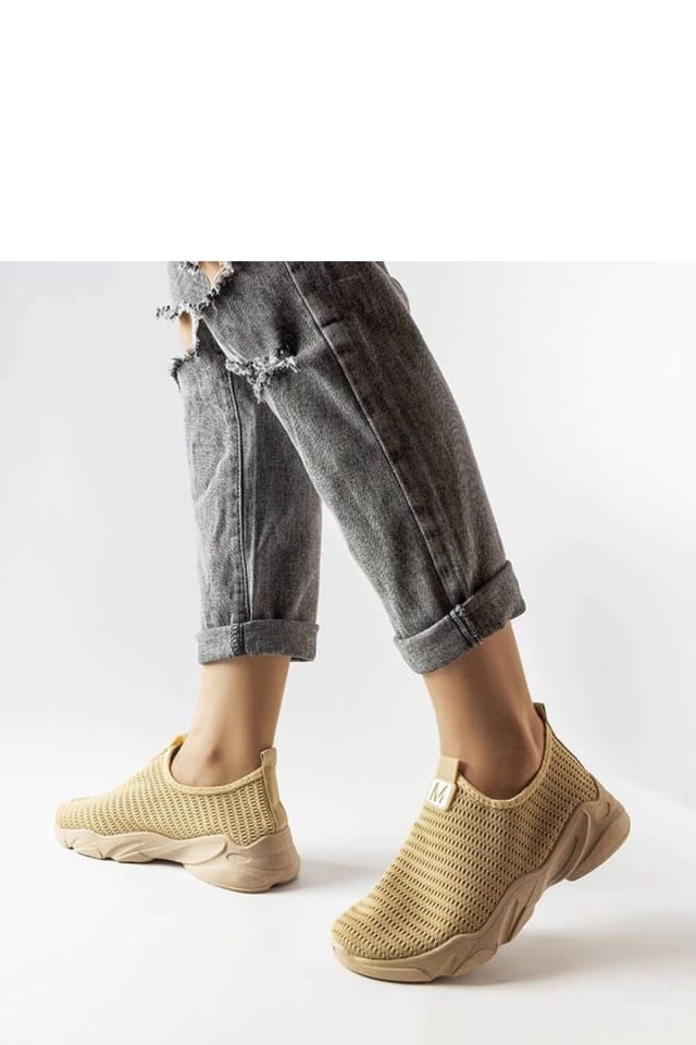 Love Lace Love Lace Women's Elegant Slip On Sport Shoes Azalee Breathable Low Profile in Beige - 2