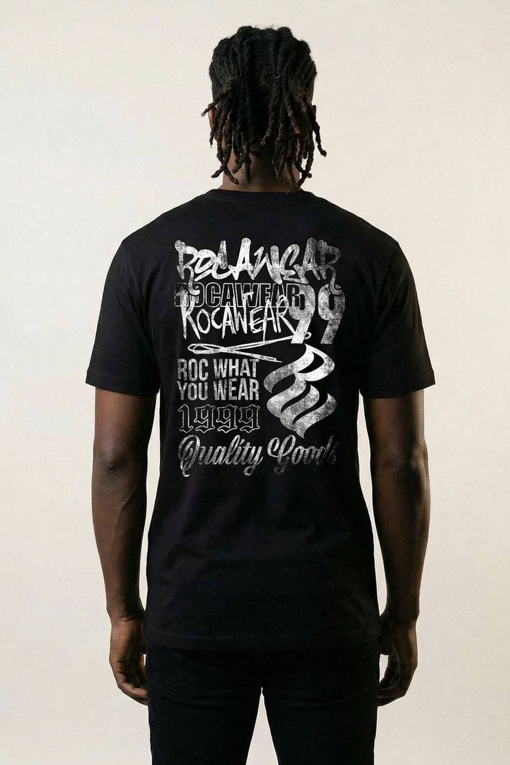 RocaWear Rocawear Men's Tagged T-Shirt in Black - 2